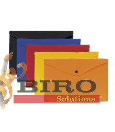 Mapă plic cu buton A4 netransparentă, ECONOMIX, culori asortate